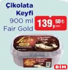 FAİR GOLD ÇİKOLATA KEYFİ DONDURMA 900 ML